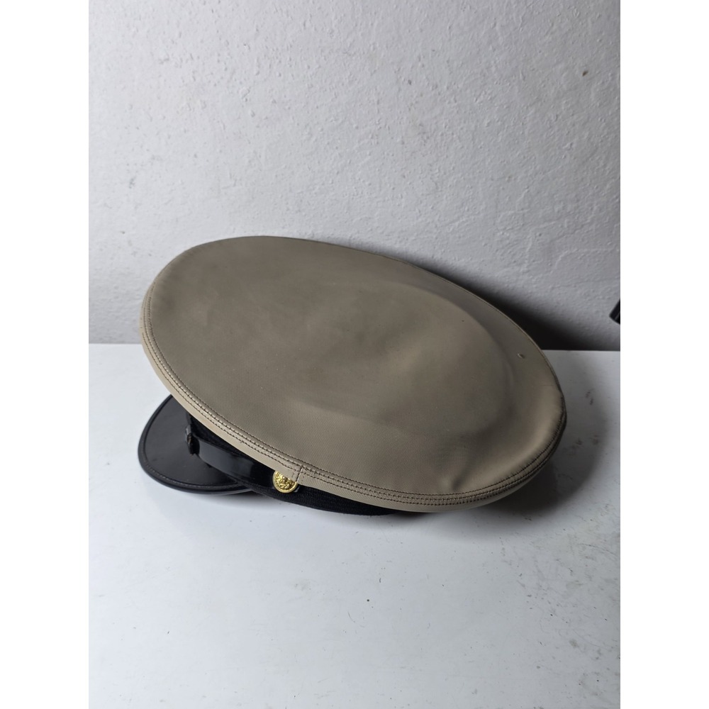 Vintage Bernard US Navy Hat Size : Made In USA : Black White - Picture 5 of 10